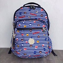 Kipling 猴子包 K21305 條紋 拉鍊款 輕量 雙肩後背包 兩旁可收納 預購 歷史價格詳細信息