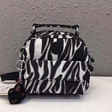 Kipling 猴子包 斑馬紋 輕便三夾層拉鍊 輕量錢包 零錢包 鑰匙包 收納包 手拿包防水-雙喜生活館 歷史價格詳細信息