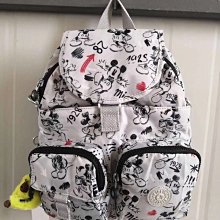 Kipling 猴子包 灰底音階印花 K15410 可變形 輕量肩背 手提 斜背多用包款 小號 限時優惠 防水 數量有限 歷史價格詳細信息