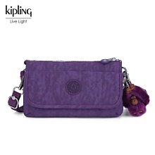 Kipling 猴子包 K23431 柔光紫 輕便旅行夾層斜背包/側背/肩背 長短背帶 出遊 旅行 防水-雙喜生活館 歷史價格詳細信息