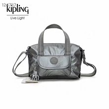 Kipling 猴子包 金屬灰 中款 附掛繩輕便三夾層拉鍊 輕量錢包 零錢包 鑰匙包 收納包 手拿包 防水 限時優惠 歷史價格詳細信息