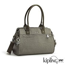 Kipling 質感迷霧灰雙拉鍊前袋肩背包-IZELLAH 歷史價格詳細信息