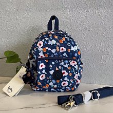 Kipling 猴子包 藍色蛇紋 K12147  掀蓋拉鏈輕量雙肩後背包 旅行 中大號 防水-雙喜生活館 歷史價格詳細信息