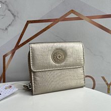 Kipling 猴子包 AC3755 金屬金 大容量三折短夾 鈔票/零錢/卡片 輕便 輕薄 防水 限量優惠 價格比較,價格查詢,歷史價格詳細信息