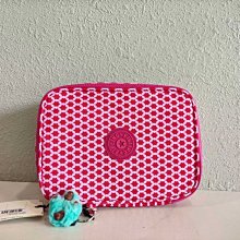 Kipling K09405 金屬深紅拼色 猴子包 防水輕量輕便簡約拉鍊款夾層 收納包 化妝包 限時優惠 歷史價格詳細信息