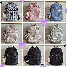 薆蕒苞 kipling k14240 猴子包 中號 雙肩後背包 預購 時尚 質感 黑菱格系列 背包 防潑水 猩猩鑰匙圈 歷史價格詳細信息