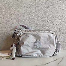 Kipling 金屬銀 BP3872 KI2642 猴子包 拉鍊夾層輕量雙肩後背包 防水 中款-雙喜生活館 歷史價格詳細信息