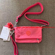 Kipling 猴子包 玫紫 中款 附掛繩輕便三夾層拉鍊 輕量錢包 零錢包 鑰匙包 收納包 手拿包 防水-雙喜生活館 歷史價格詳細信息