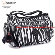 Kipling 猴子包 斑馬紋 輕便三夾層拉鍊 輕量錢包 零錢包 鑰匙包 收納包 手拿包防水-雙喜生活館 歷史價格詳細信息
