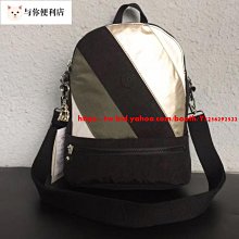 Kipling 猴子包 KI2964 淺石灰拼接 多用肩背斜背輕量雙肩後背包 中號 防水-雙喜生活館 歷史價格詳細信息