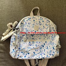 Kipling 藍綠 BP3872 猴子包 拉鍊夾層輕量雙肩後背包 防水 中款-雙喜生活館 歷史價格詳細信息