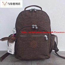 Kipling 猴子包 K15625 香檳灰褐色 質感肌理紋路 輕量 多夾層時尚雙肩後背包 兩側有口袋 實用經典 中款 歷史價格詳細信息