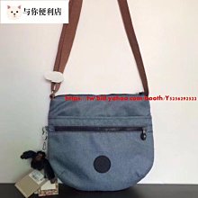 Kipling 猴子包 K19941 牛仔藍 多夾層拉鍊款輕量斜背包肩背包 大容量 旅遊 防水-雙喜生活館 歷史價格詳細信息