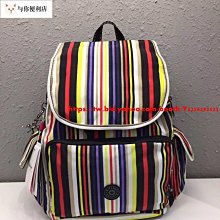 Kipling 猴子包 彩色叢林 多口袋掀蓋拉鍊款輕量雙肩後背包 肩背/手提包 中款  防水-雙喜生活館 歷史價格詳細信息