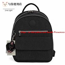 Kipling 猴子包 黑色 拉鍊夾層輕量雙肩後背包 防水 多夾層 中大款 可放A4 旅行 出遊-雙喜生活館 歷史價格詳細信息