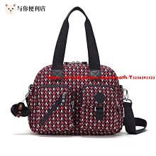 Kipling 猴子包 粉色幾何印花 電腦包 旅行 登山 多用拉鍊款輕量雙肩後背包 中款  防水-雙喜生活館 歷史價格詳細信息