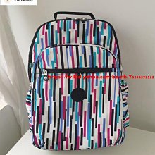 Kipling 猴子包 彩色叢林 多口袋掀蓋拉鍊款輕量雙肩後背包 肩背/手提包 中款  防水-雙喜生活館 歷史價格詳細信息