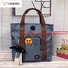 ☆kipling 牛仔藍撞色復古紅手提束口包手提大方包 環保托特包多功能隨身收納手提袋 購物袋 全新出售☆ 歷史價格詳細信息