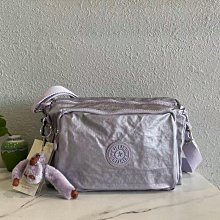 Kipling 猴子包 金屬紫 K23547 休閒 雙拉鍊款 輕量輕便 輕薄款 斜背肩背包 旅遊-雙喜生活館 歷史價格詳細信息