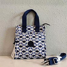 Kipling 猴子包 藍色幾何圖 K12505/K15635 掀蓋拉鏈輕量雙肩後背包 旅行 中號 防水 限時優惠 歷史價格詳細信息