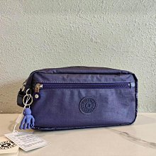 Kipling 猴子包 AGOT K13363 亞麻深藍 輕量 輕便 簡約 手拿包 收納包 化妝包 多夾層 防水 限量 歷史價格詳細信息