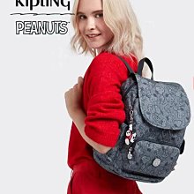 KIPLING 後背包 K15635 亞麻黑 輕量 多夾層 時尚 雙肩後背包 兩側有口袋 預購 歷史價格詳細信息