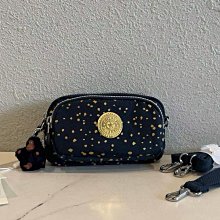 Kipling 墨色雨點藍多口袋實用斜背包-COOL DEFEA 歷史價格詳細信息