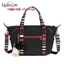 Kipling K13848 猴子包 黑白拼接 彩標 可變形輕量肩背手提斜背多用包 限時優惠 歷史價格詳細信息