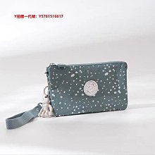 Kipling 猴子包 藍綠格紋 多用拉鍊款輕量雙肩後背包 大款  防水-雙喜生活館 歷史價格詳細信息