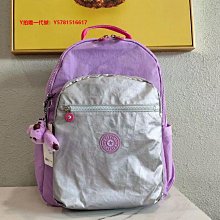 Kipling 猴子包 K21305 金屬粉紫 拉鍊款 輕量 雙肩後背包 兩旁可收納 預購 歷史價格詳細信息