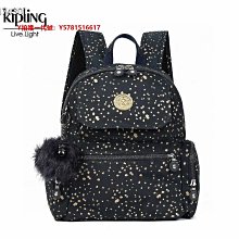 代購Kipling 猴子包 K12969 藍色幾何圖 輕量輕便多夾層 斜背肩背包 防水 限時優惠 明星大牌同款 歷史價格詳細信息