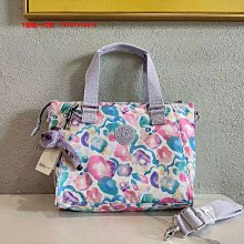 代購Kipling 猴子包 粉紫拼色 K13405 可變形款休閒輕量防水肩背手提包 旅行包 大款 可插行李箱 限量 明星 歷史價格詳細信息