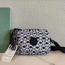 Kipling 猴子包 藍色幾何圖 多用肩背斜背輕量雙肩後背包 中小號 防水 限時優惠 歷史價格詳細信息