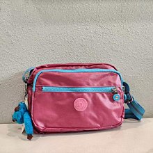 Kipling 猴子包 K15289 深藍彩虹背帶 斜背 肩背 保溫袋餐包  防水 限量-雙喜生活館 歷史價格詳細信息