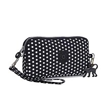 熱銷Kipling 猴子包 黑底印花 中款 附掛繩輕便三夾層拉鍊 輕量錢包 零錢包 鑰匙包 收納包 手拿包 防水 限時優惠 明星大牌同款包包 歷史價格詳細信息