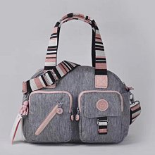 熱銷Kipling 亞麻灰拼粉背帶 KI4750 雙拉鍊多夾層輕量斜背包 側背 肩背 旅遊 防水 隨身包 限時優惠 明星大牌同款包包 歷史價格詳細信息