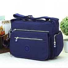 Kipling 猴子包 K19941 牛仔藍 多夾層拉鍊款輕量斜背包肩背包 大容量 旅遊 防水-雙喜生活館 歷史價格詳細信息