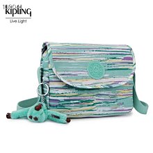 熱銷Kipling 猴子包 K12452 中款 藍色幾何圖 多用拉鍊款輕量斜背肩背包 限時優惠 明星大牌同款包包 歷史價格詳細信息