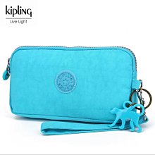 熱銷Kipling 猴子包 K70109 藍灰優雅 拉鍊手掛包 零錢包 長夾 手拿包 鈔票/零錢/卡包 輕便多夾層 防水 限量 明星大牌同款包包 歷史價格詳細信息