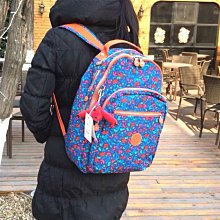 熱銷Kipling 猴子包 紅花 k12505 掀蓋拉鏈輕量雙肩後背包 旅行 中號 防水 限時優惠 明星大牌同款包包 歷史價格詳細信息