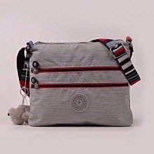 熱銷Kipling 亞麻灰拼粉背帶 KI4750 雙拉鍊多夾層輕量斜背包 側背 肩背 旅遊 防水 隨身包 限時優惠 明星大牌同款包包 歷史價格詳細信息