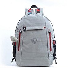 熱銷Kipling 亞麻灰拼粉背帶 KI4750 雙拉鍊多夾層輕量斜背包 側背 肩背 旅遊 防水 隨身包 限時優惠 明星大牌同款包包 歷史價格詳細信息