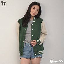 [新品]-棒球外套-品牌LOGO印花-長袖厚棉刷毛口袋外套-黑色-女版 (尺碼XS-XL) [Wawa Yu品牌服飾] 歷史價格詳細信息