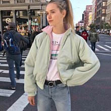 兩面穿撞色拼接外套女春秋季寬松情侶款夾克oversize棒球服夾克女 歷史價格詳細信息