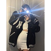 高街hiphop克萊因藍棒球服女春vintage美式復古情侶夾克嘻哈外套  #Y2820 歷史價格詳細信息