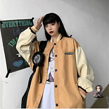 韓版寬鬆學生外套女ins潮 秋裝 女裝 衣服 上衣 外套 A 歷史價格詳細信息