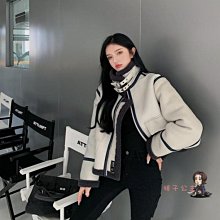 【熱賣精選】機車外套 羊羔毛外套2020年新款女秋冬百搭韓版寬鬆夾克刷毛加厚機車服大衣 歷史價格詳細信息