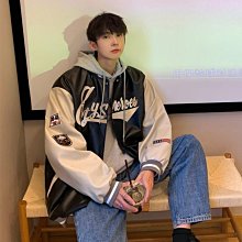 【熱賣精選】秋季PU皮棒球服外套男女高街休閑運動皮夾克韓版潮流ins寬松皮衣 價格比較,價格查詢,歷史價格詳細信息