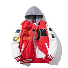 現貨熱銷-棒球服外套男女2021春秋加絨黑灰拼色原宿情侶寬松百搭學生夾克潮~特價 歷史價格詳細信息