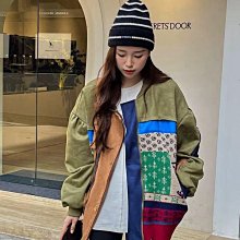 復古鹿皮絨腋下包包女2023新款潮韓國拼接撞色託特包百搭大容量包 歷史價格詳細信息